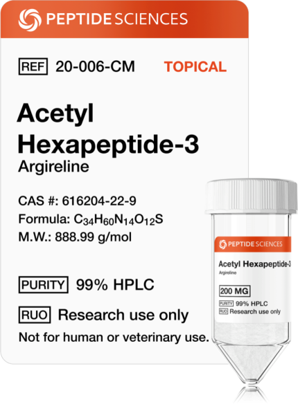 Buy Acetyl Hexapeptide-3 Online 200mg - Peptide Sciences