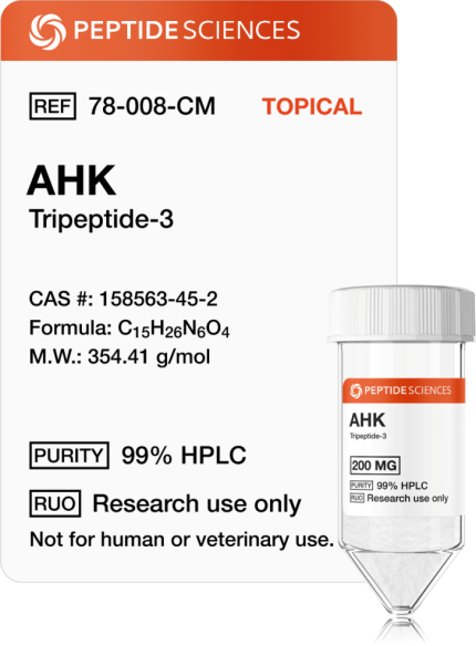 Buy AHK (Tripeptide-3) 200mg (Topical) - Peptide Sciences