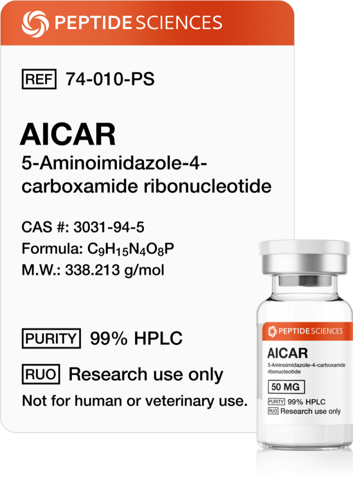aicar_peptide.png AICAR for Sale 50mg |99% Purity - Peptide Sciences
