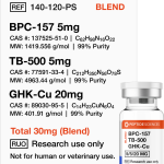 BPC-157, TB-500, GHK-Cu 30mg (Glow Blend) - Image 1