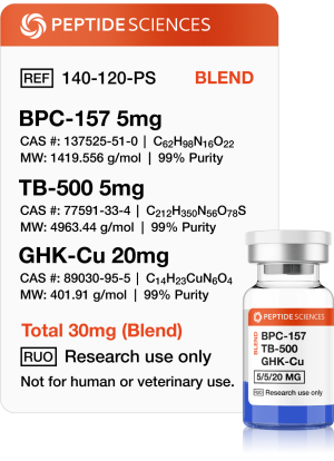 BPC-157, TB-500, GHK-Cu 30mg (Glow Blend) - Image 1