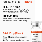 Buy BPC-157, TB-500 10mg (Blend) - Peptide Sciences