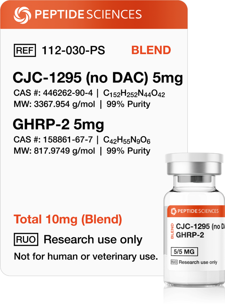 cjc-1295_ghrp-2_peptide_blend_2 CJC-1295 (No DAC), GHRP-2 10mg (Blend)