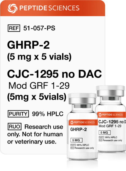 GHRP-2 (5mg x 5) and CJC-1295 no DAC (5mg x 5) - Image 1