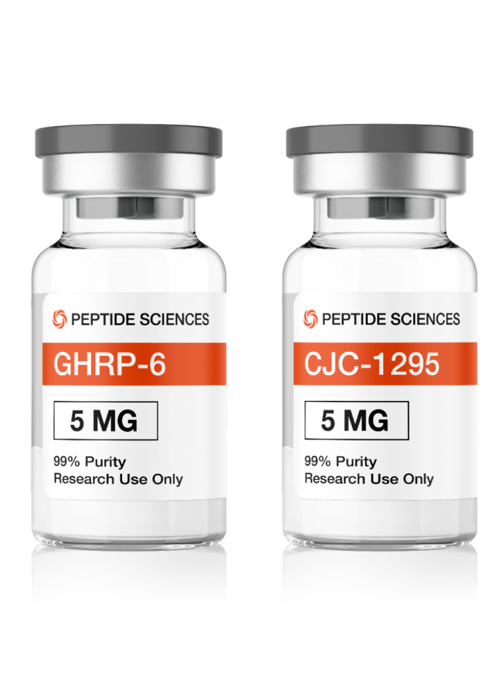 GHRP-6 (5mg x 5) and CJC-1295 no DAC (5mg x 5) - Image 1