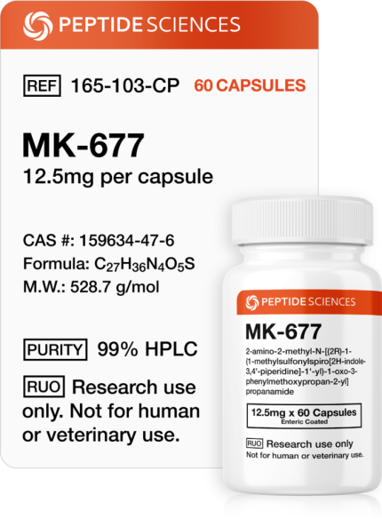 MK-677 (Ibutamoren) 12.5mg (60 Capsules) - Image 1