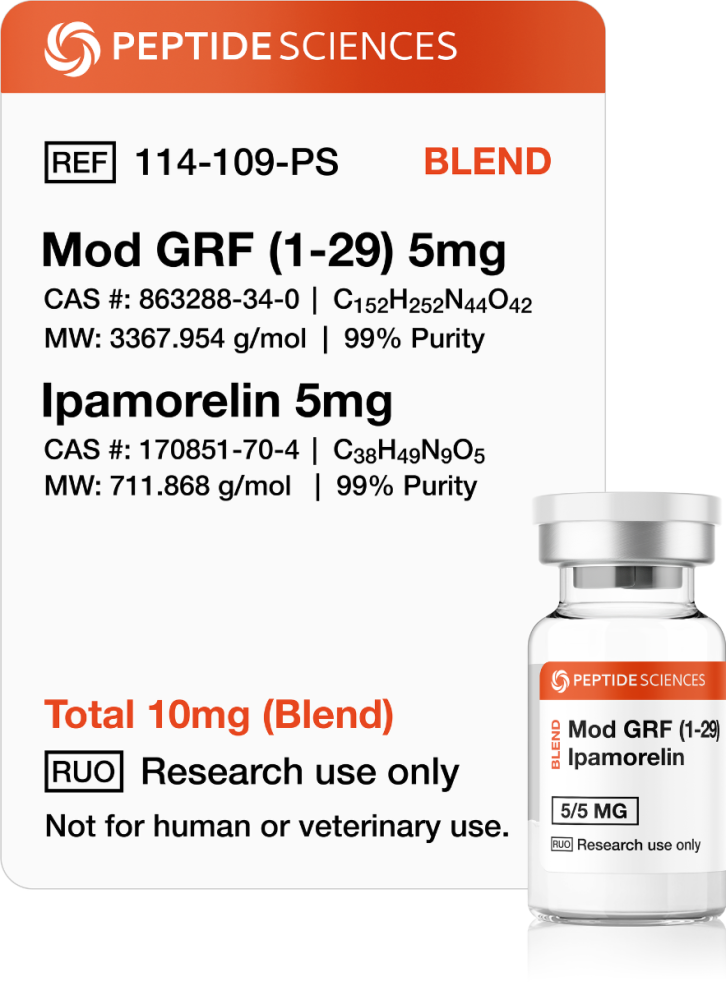 mod_grf_ipamorelin_peptide_blend.png Mod GRF, Ipamorelin 10mg (Blend) - Image 1