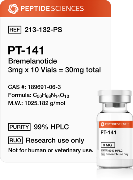 PT-141 (3mg x 10 Vials = 30mg) - Image 1
