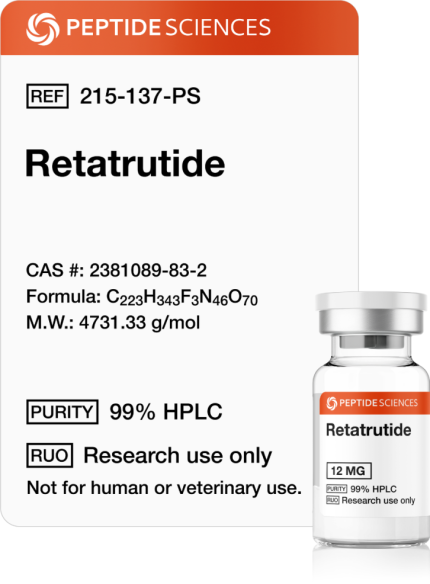Buy Peptide Sciences Retatrutide 12mg - Peptide Sciences