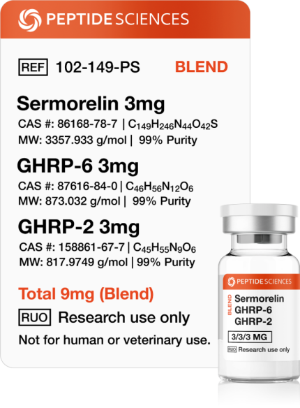 Sermorelin, GHRP-6, GHRP-2 9mg (Blend) - Image 1
