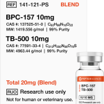 Buy BPC-157, TB-500 20mg (Blend) - Peptide Sciences