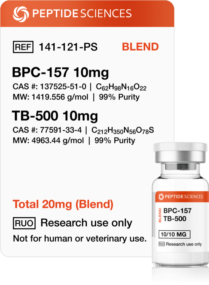 BPC-157, TB-500 20mg (Blend) Buy BPC-157, TB-500 20mg (Blend) - Peptide Sciences