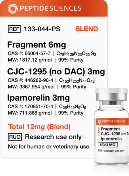 Fragment, CJC-1295 (No DAC), Ipamorelin 12mg (Blend)
