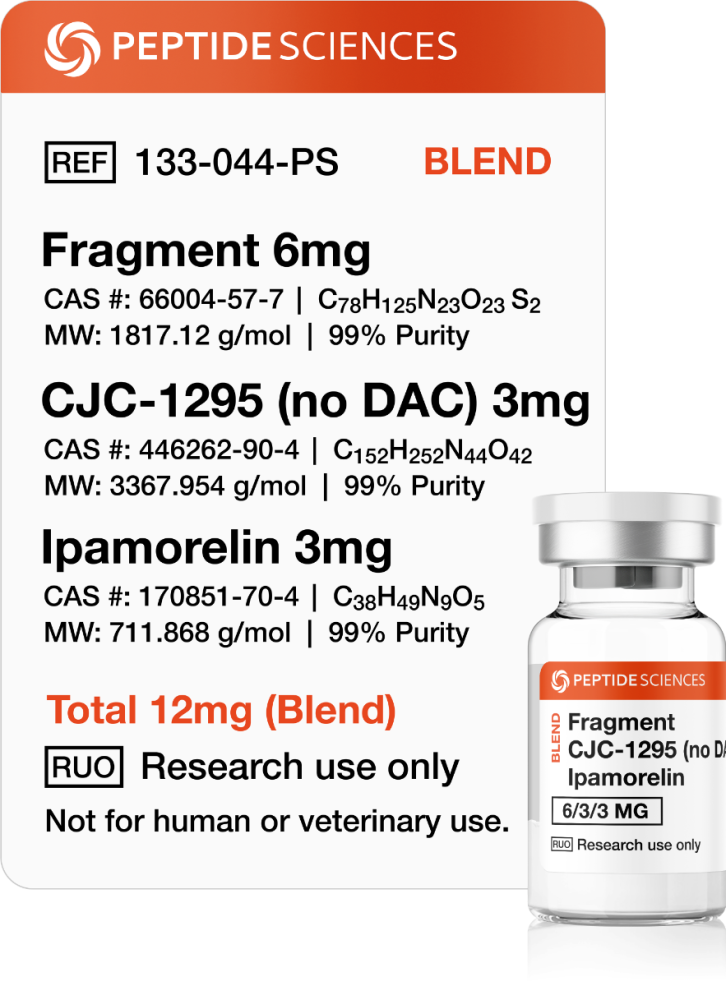 Fragment, CJC-1295 (No DAC), Ipamorelin 12mg (Blend) Fragment, CJC-1295 (No DAC), Ipamorelin 12mg (Blend)